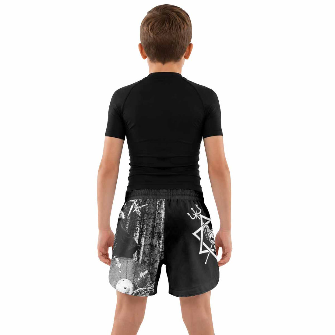Graveland Thousand Swords Kids Grappling Shorts - lifestyle