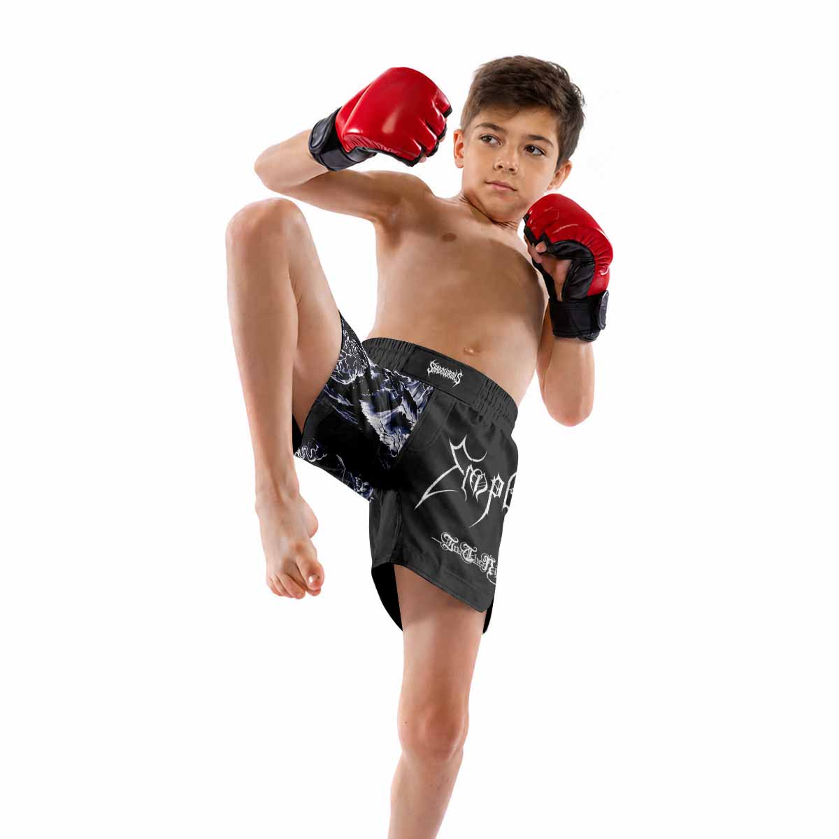 Emperor In the Nightside Eclipse Kids Grappling Shorts - lifestyle