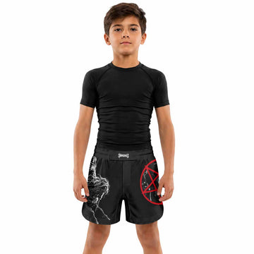 Emperor Wrath of the Tyrant Kids Grappling Shorts - lifestyle