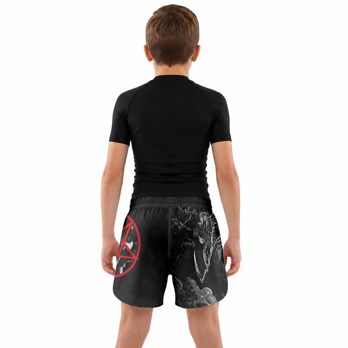 Emperor Wrath of the Tyrant Kids Grappling Shorts - lifestyle