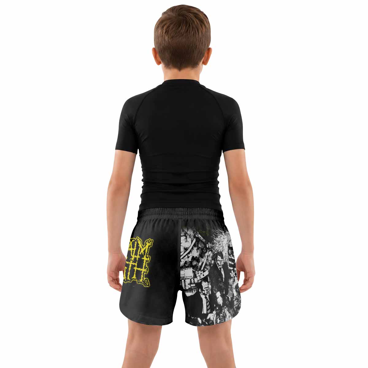 Napalm Death Scum Kids Grappling Shorts - lifestyle
