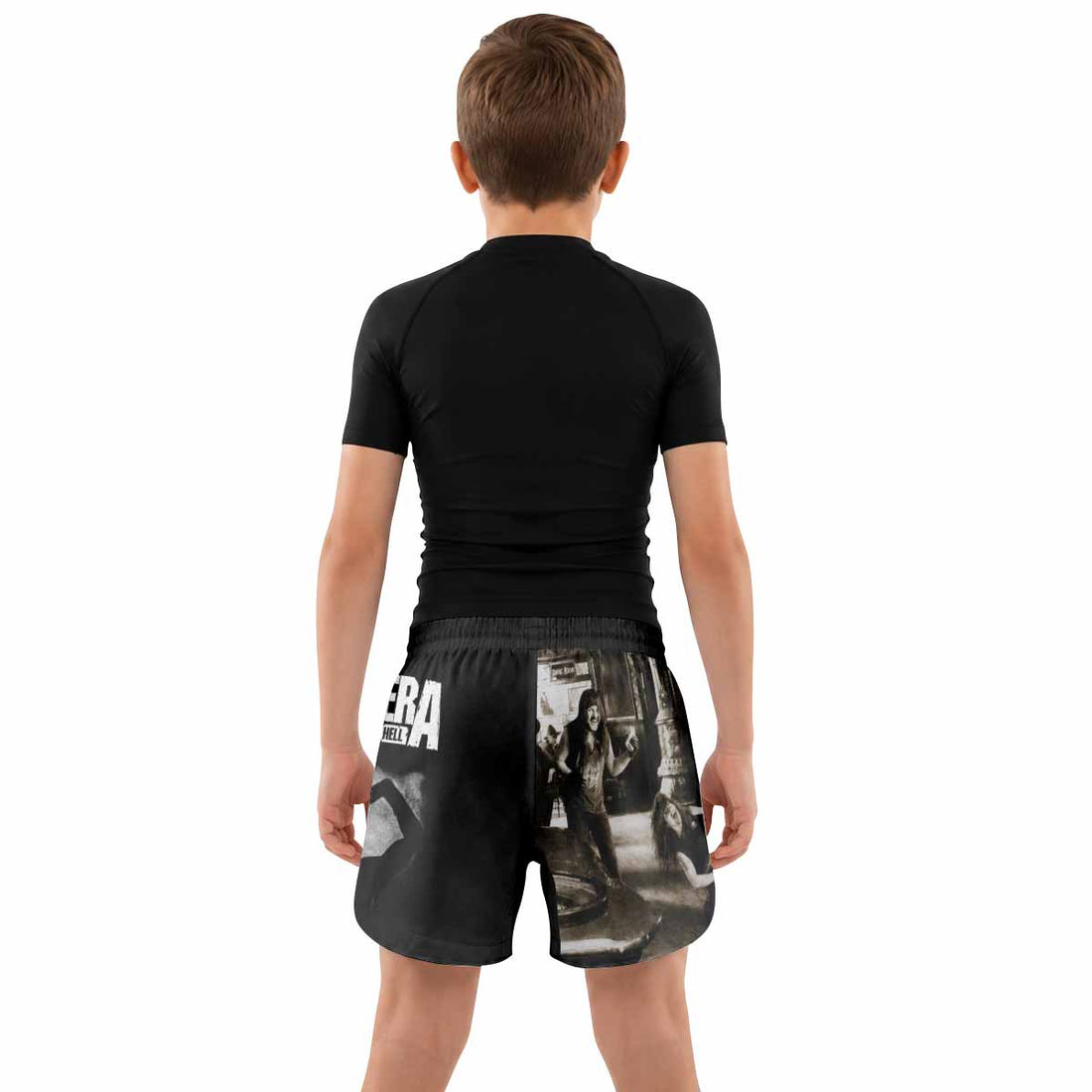 Cowboys from Hell Pantera Kids Grappling Shorts - lifestyle
