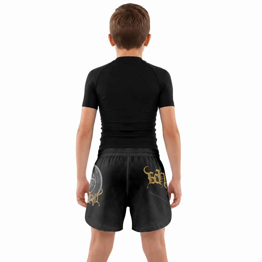 Beherit Drawing Down the Moon Kids Grappling Shorts - lifestyle