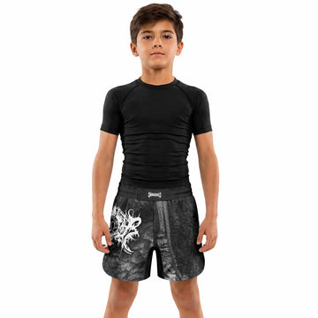 Xasthur Nocturnal Poisoning Kids Grappling Shorts - lifestyle