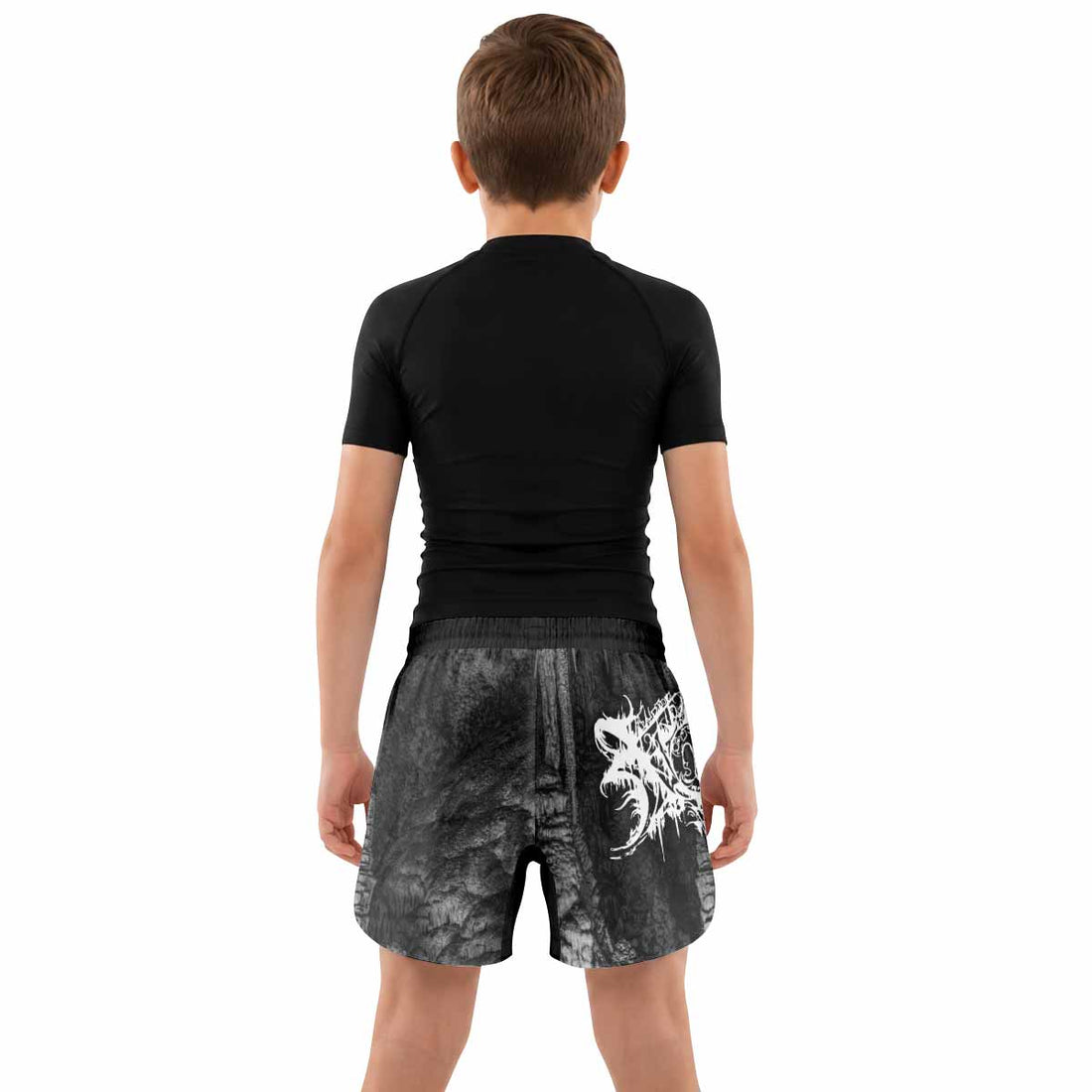 Xasthur Nocturnal Poisoning Kids Grappling Shorts - lifestyle