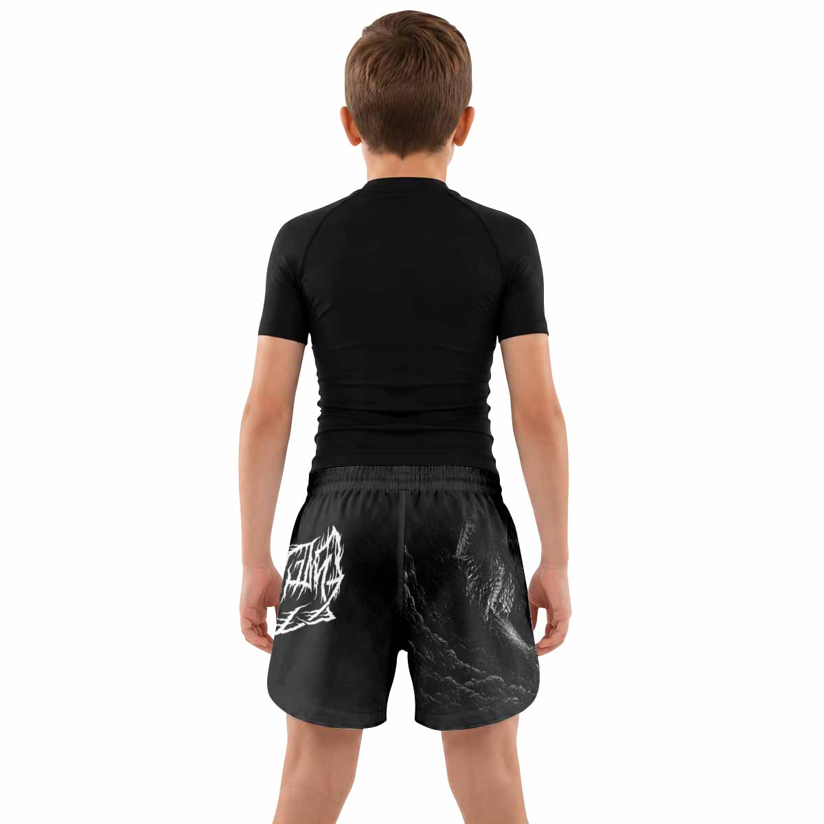 Leviathan Fucking Your Ghost In Chains of Ice Kids Grappling Shorts - lifestyle