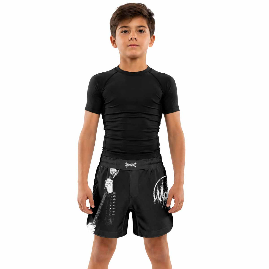 Morok Carpathian Fullmoon Ritual Kids Grappling Shorts - lifestyle