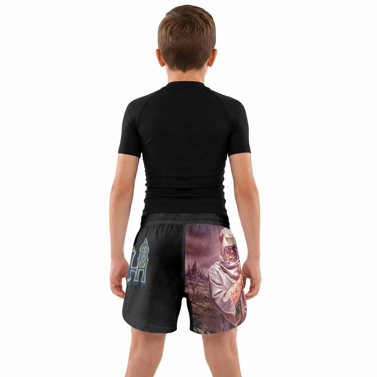 Death Leprosy Kids Grappling Shorts - lifestyle
