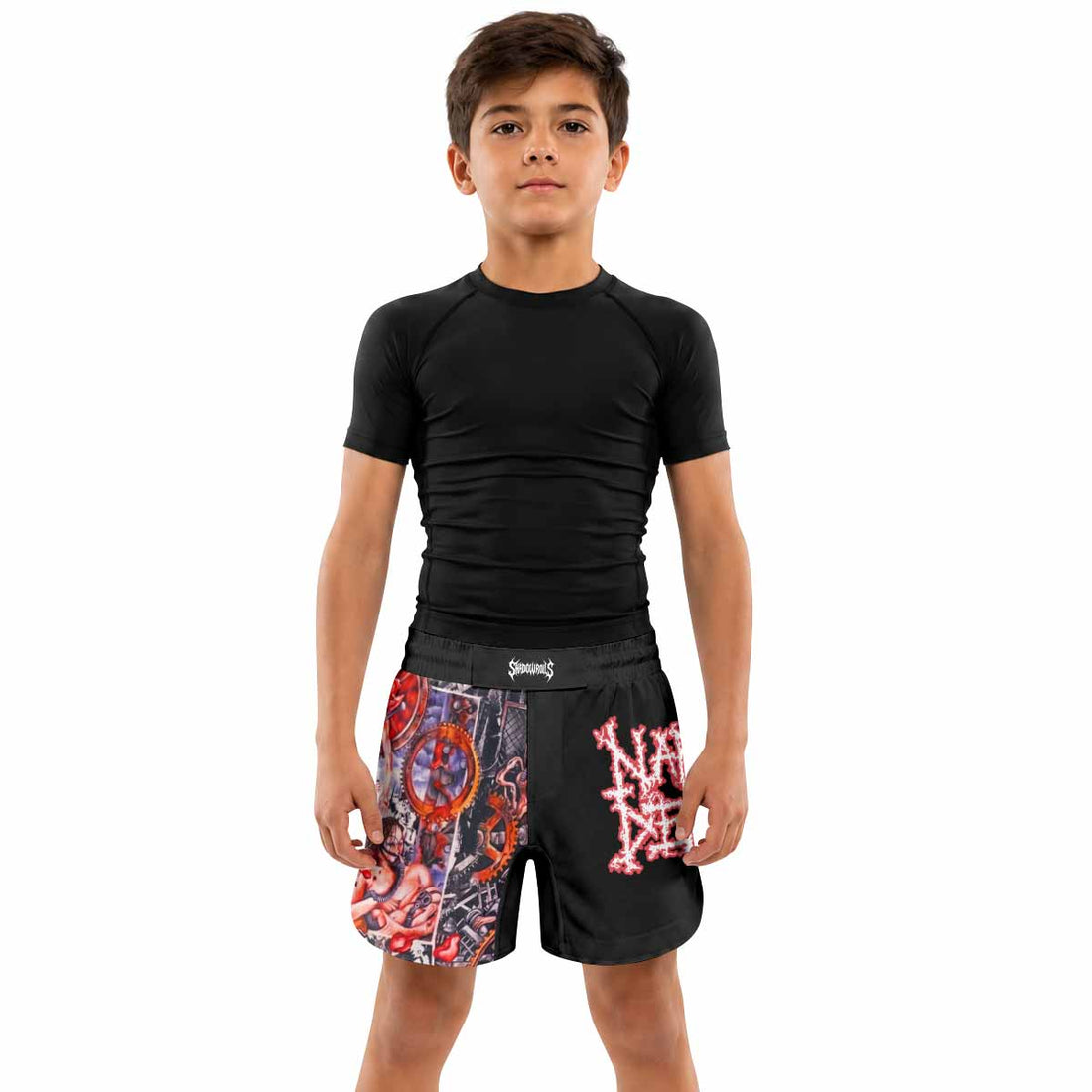 Napalm Death Utopia Banished Kids Grappling Shorts - lifestyle