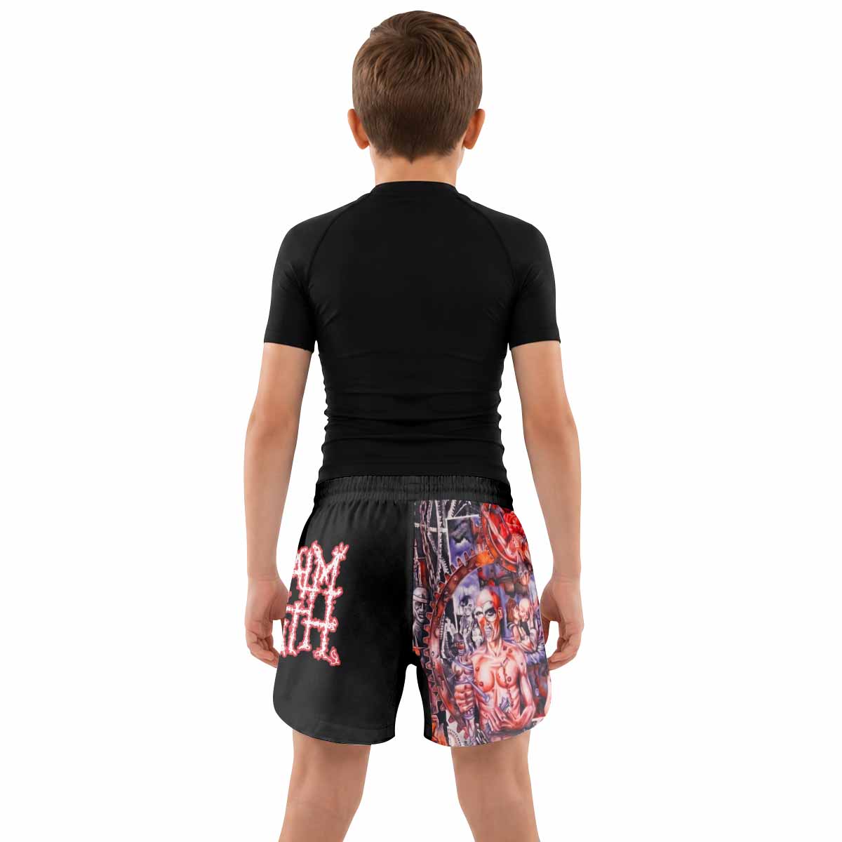 Napalm Death Utopia Banished Kids Grappling Shorts - lifestyle