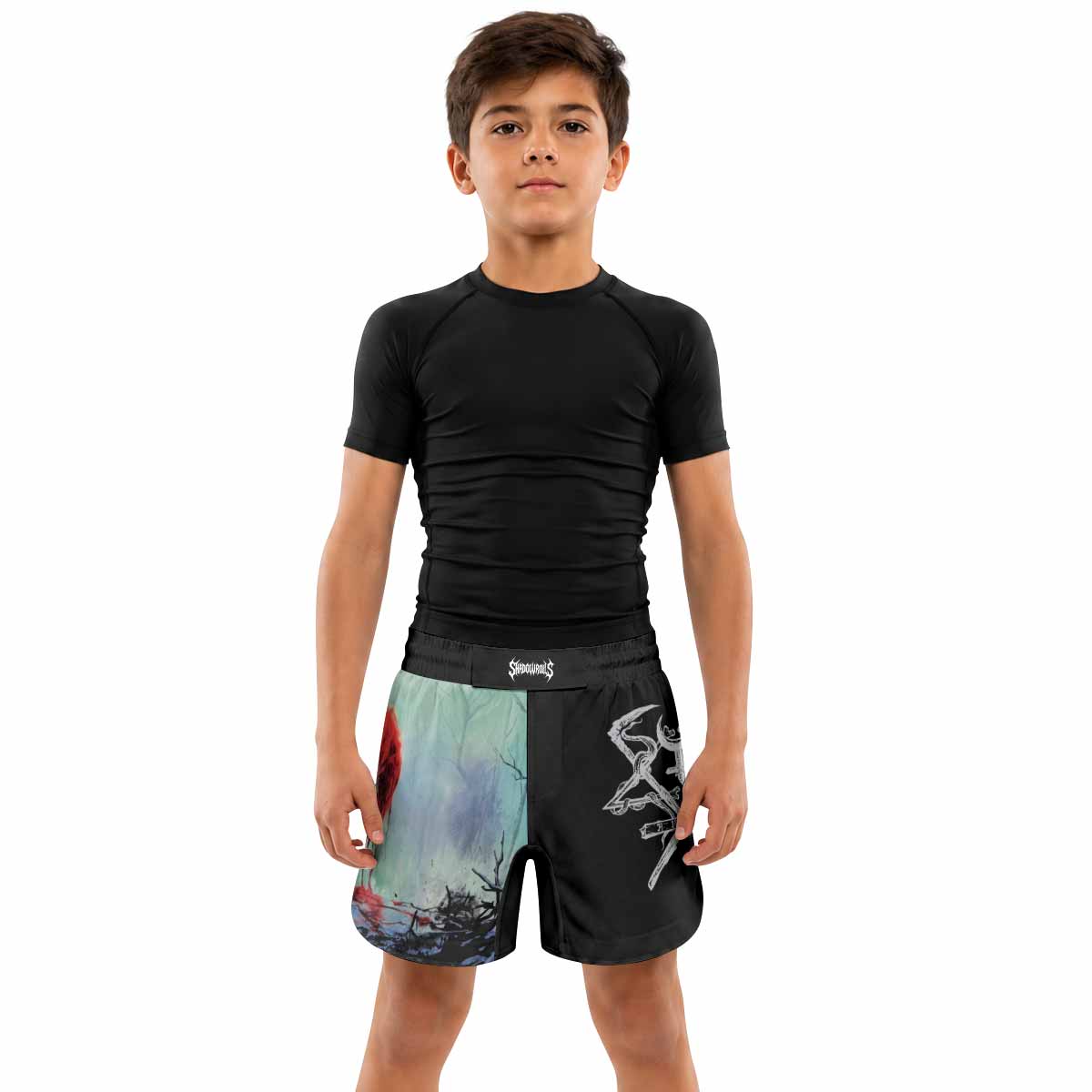 Lorna Shore And I Return To Nothingness Kids Grappling Shorts - lifestyle