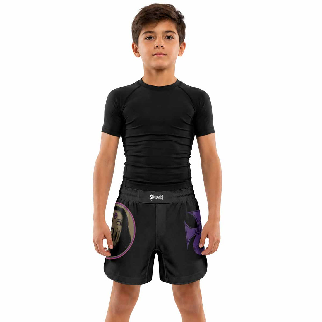 Electric Wizard Let Us Prey Kids Grappling Shorts - lifestyle