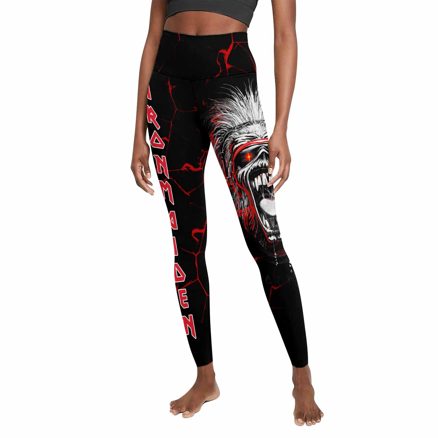 Iron Maiden A Real Dead One Women's Leggings - front view mockup