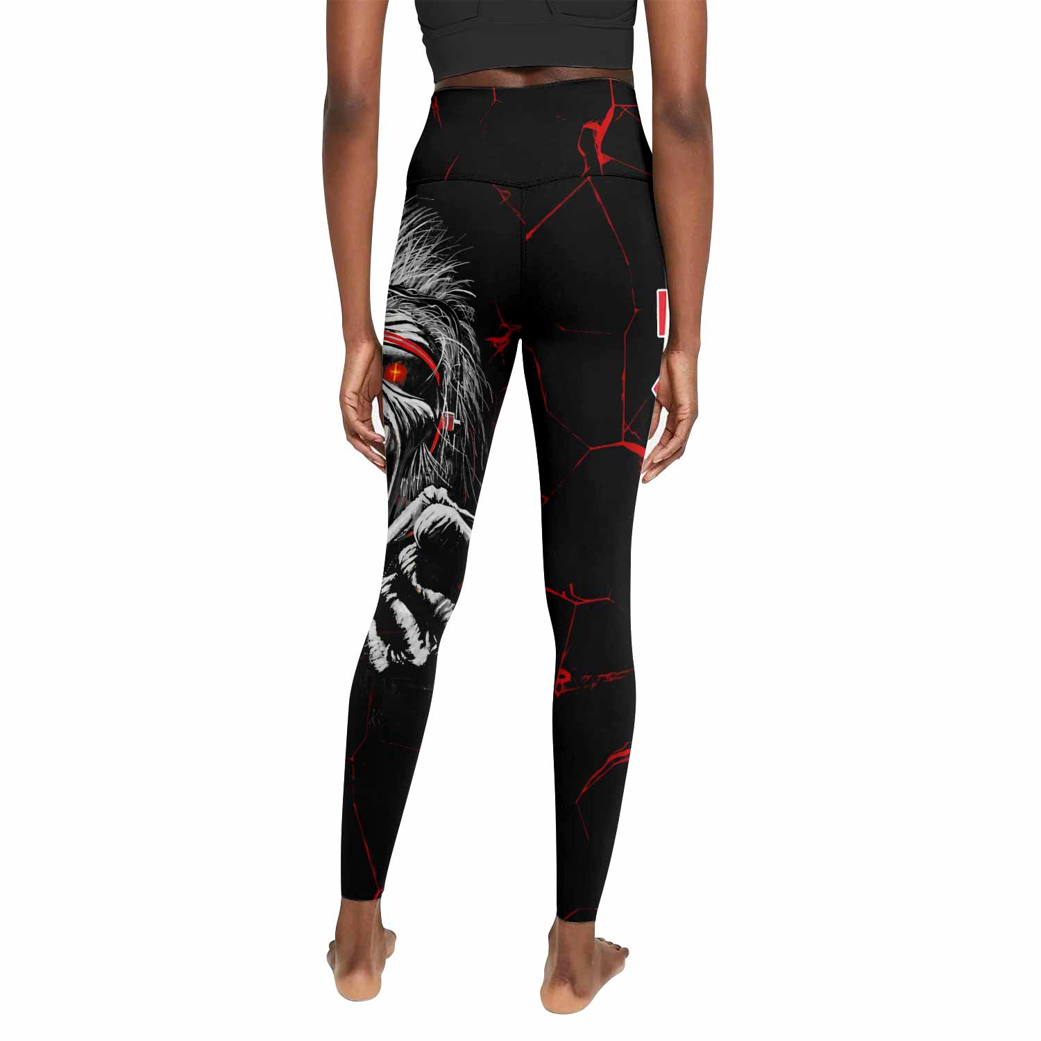 Iron Maiden A Real Dead One Women's Leggings - back view mockup