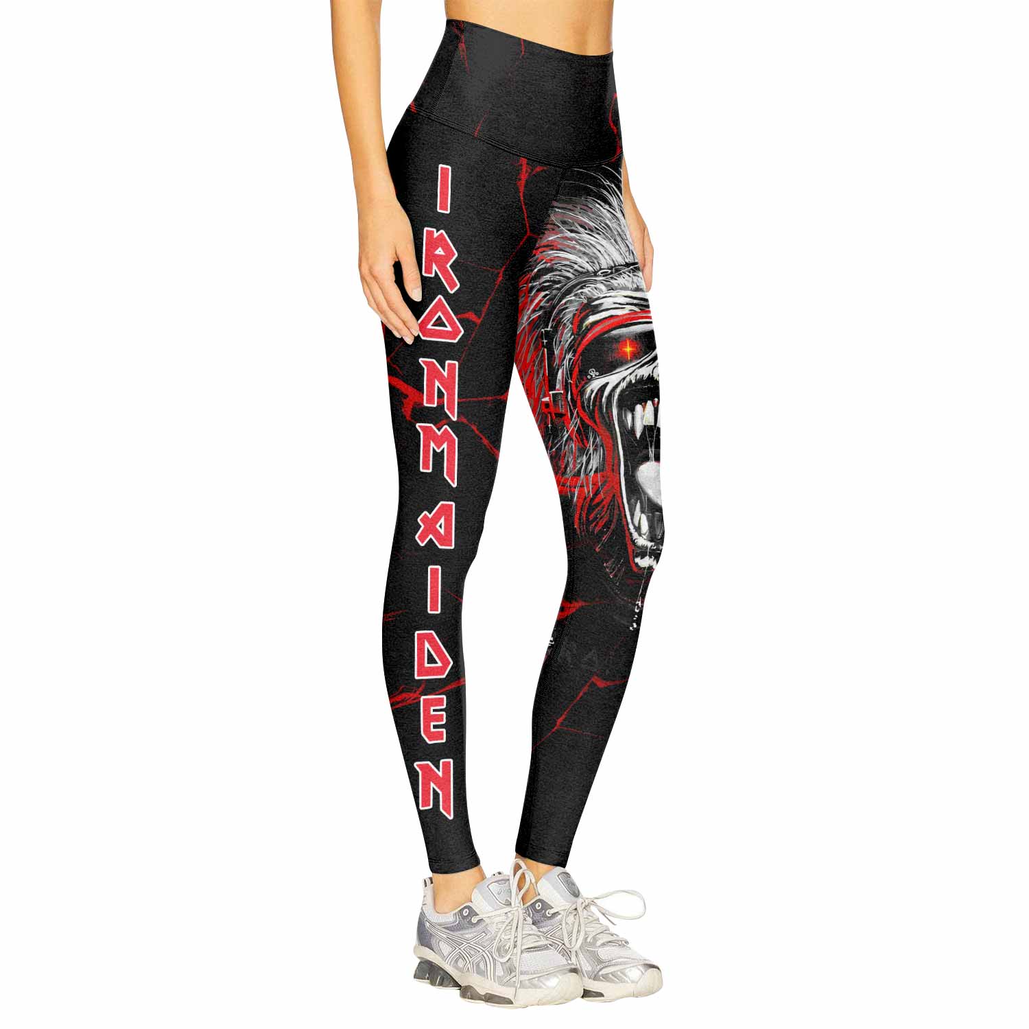 Iron Maiden A Real Dead One Women's Leggings - right side mockup