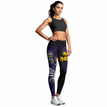 Iron Maiden Capitol Chaos Eddie Women's Leggings - lifestyle view