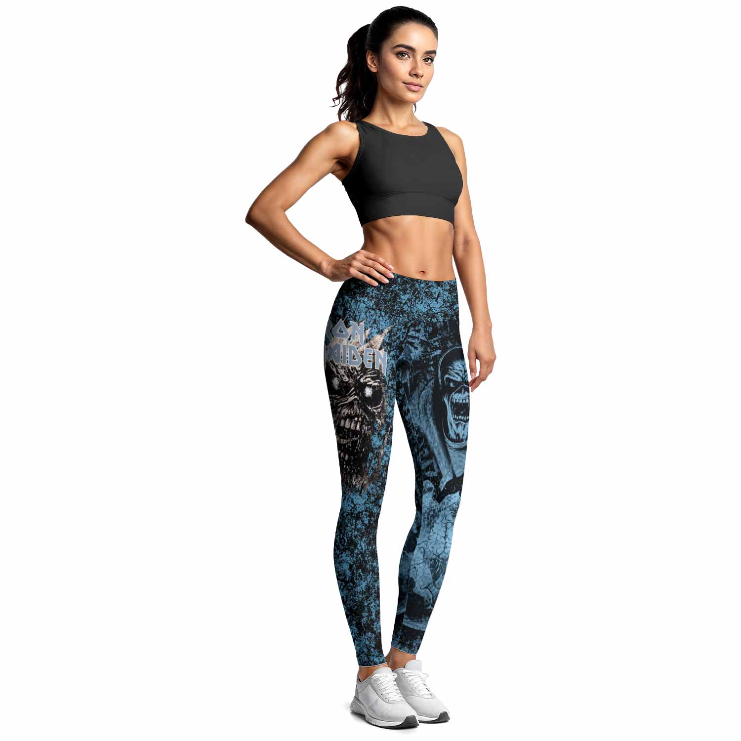 Iron Maiden Fear Reaper Eddie Women's Leggings - lifestyle view