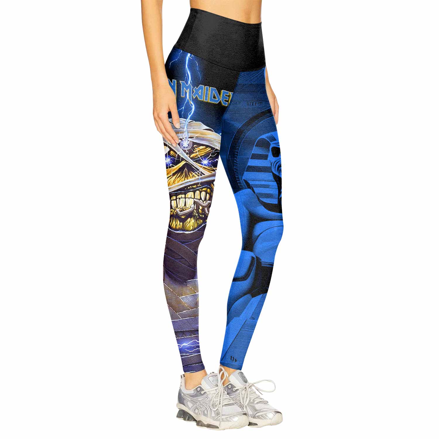 Iron Maiden Powerslave Mummy Eddie Women's Leggings - right side mockup