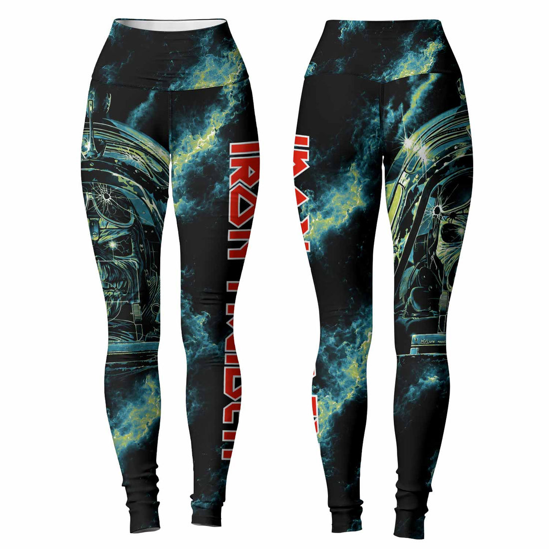Iron Maiden Aces High Eddie Pilot Women's Leggings - lifestyle view