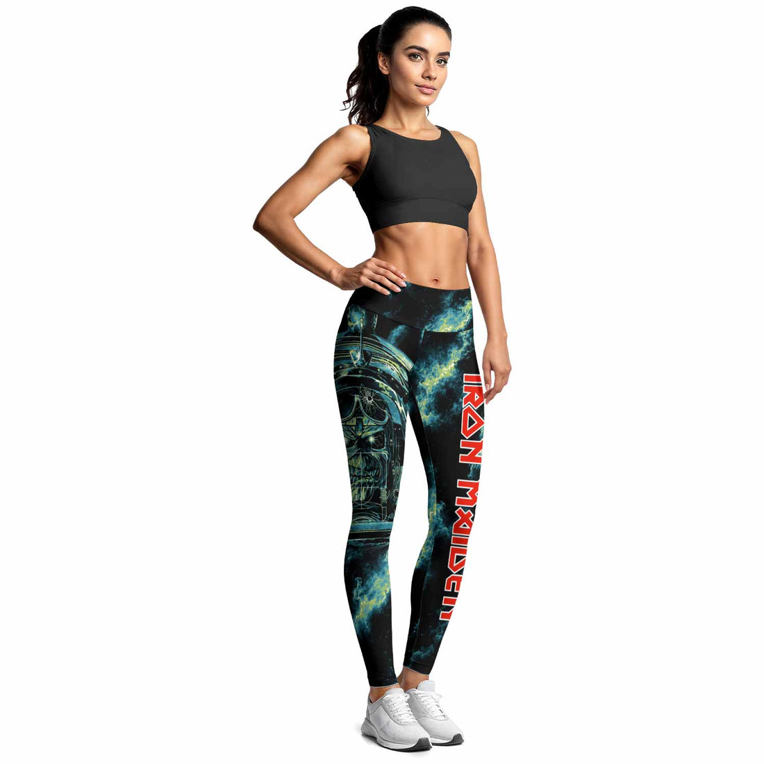 Iron Maiden Aces High Eddie Pilot Women's Leggings - lifestyle view