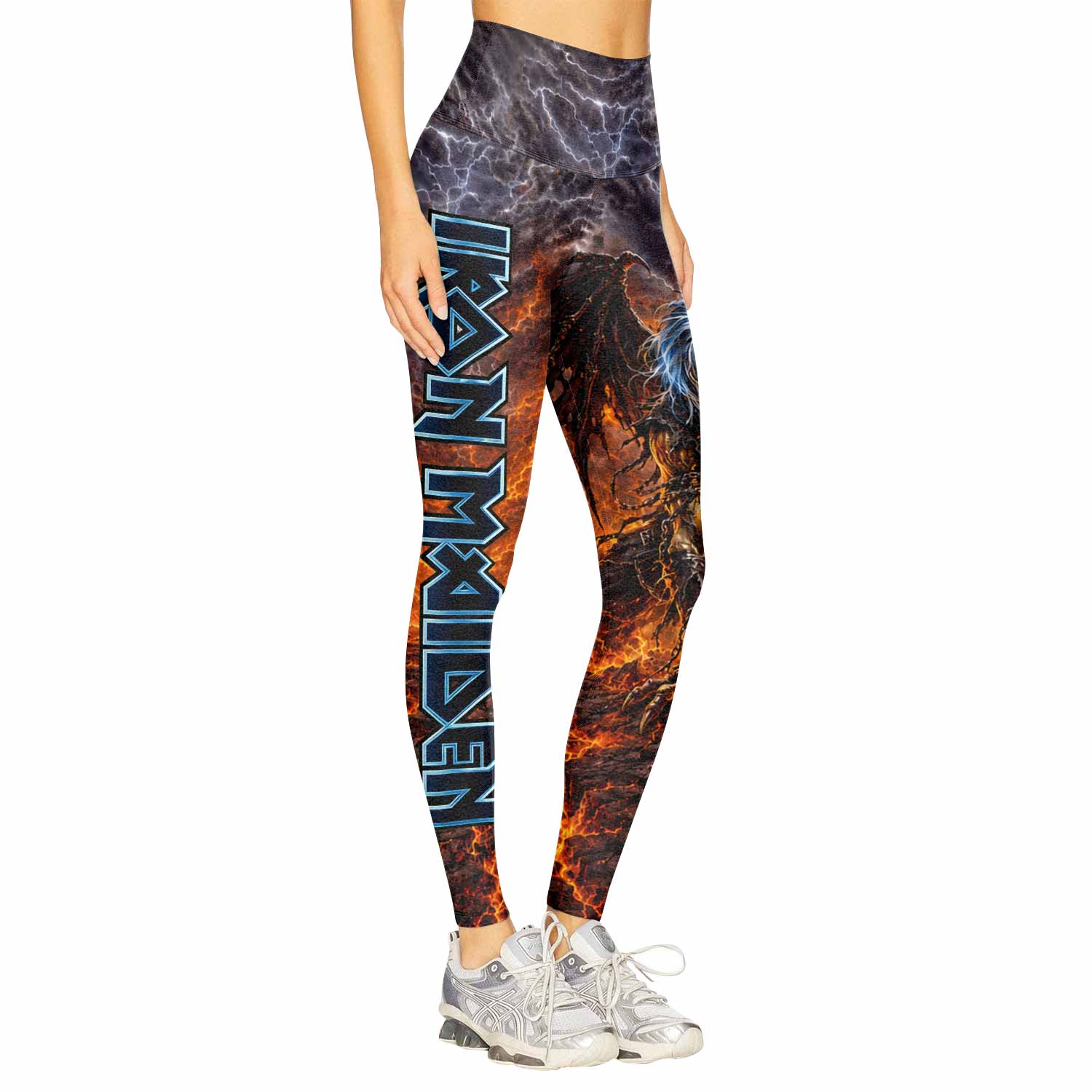 Iron Maiden The Fallen Angel Eddie Women's Leggings - right side mockup