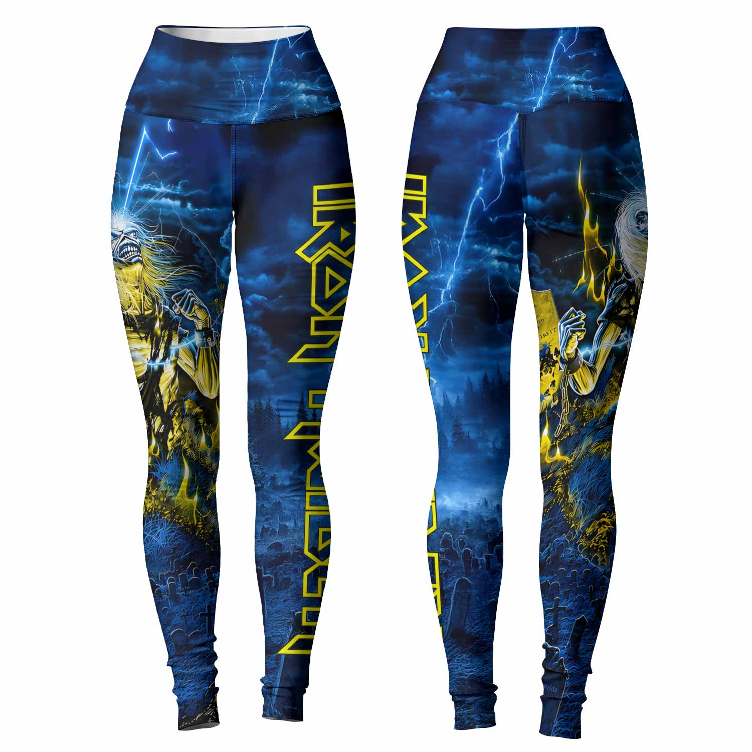 Iron Maiden Live After Death Eddie Women's Leggings - front and back view