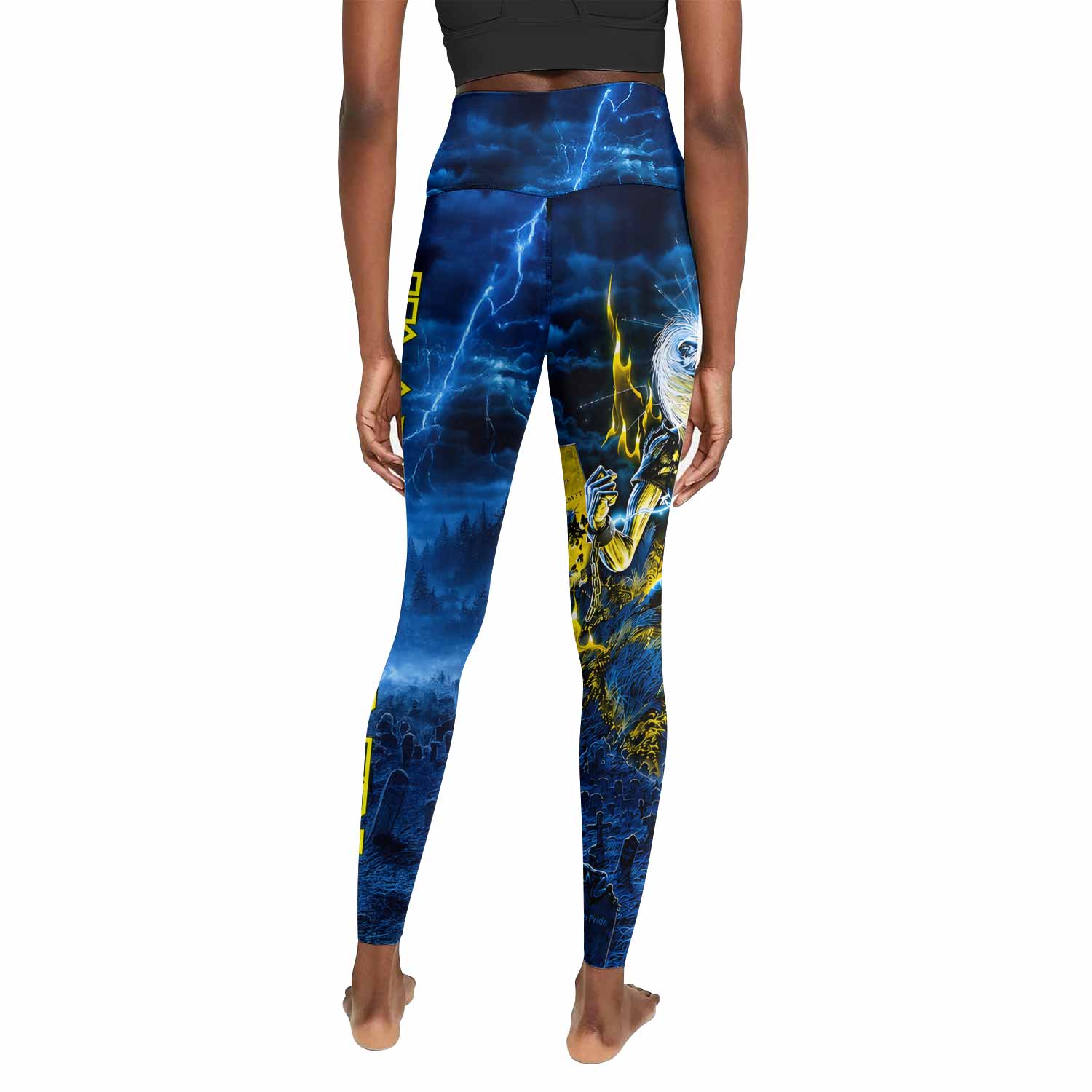Iron Maiden Live After Death Eddie Women's Leggings - back view mockup