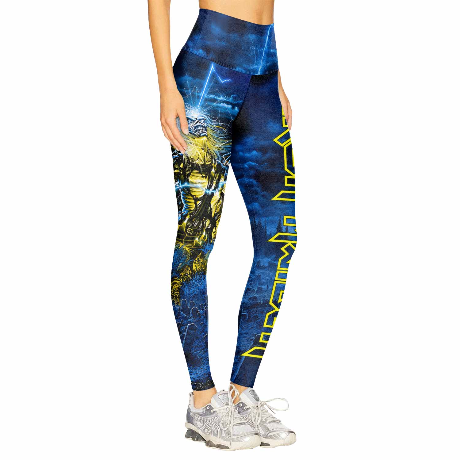 Iron Maiden Live After Death Eddie Women's Leggings - right side mockup
