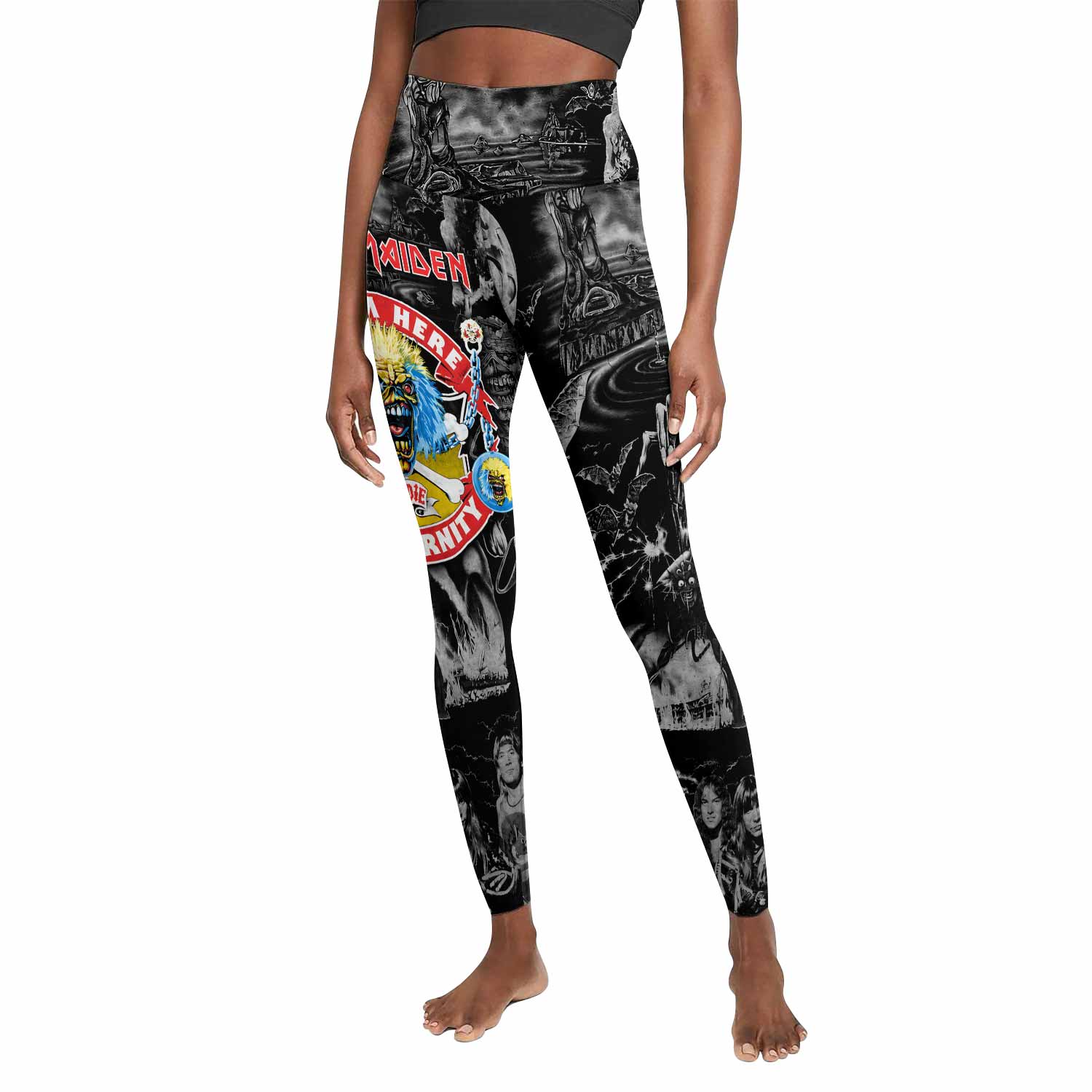Iron Maiden From Here to Eternity Eddie Women's Leggings - front view mockup