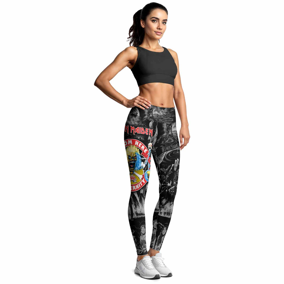 Iron Maiden From Here to Eternity Eddie Women's Leggings - lifestyle view