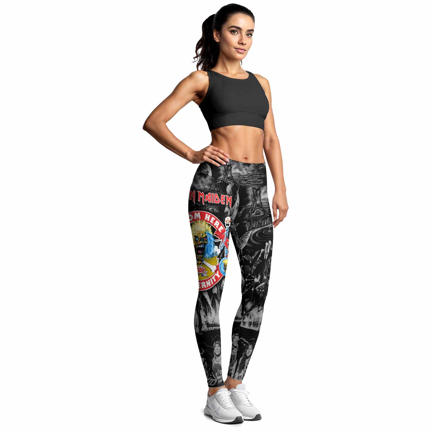 Iron Maiden From Here to Eternity Eddie Women's Leggings - lifestyle view