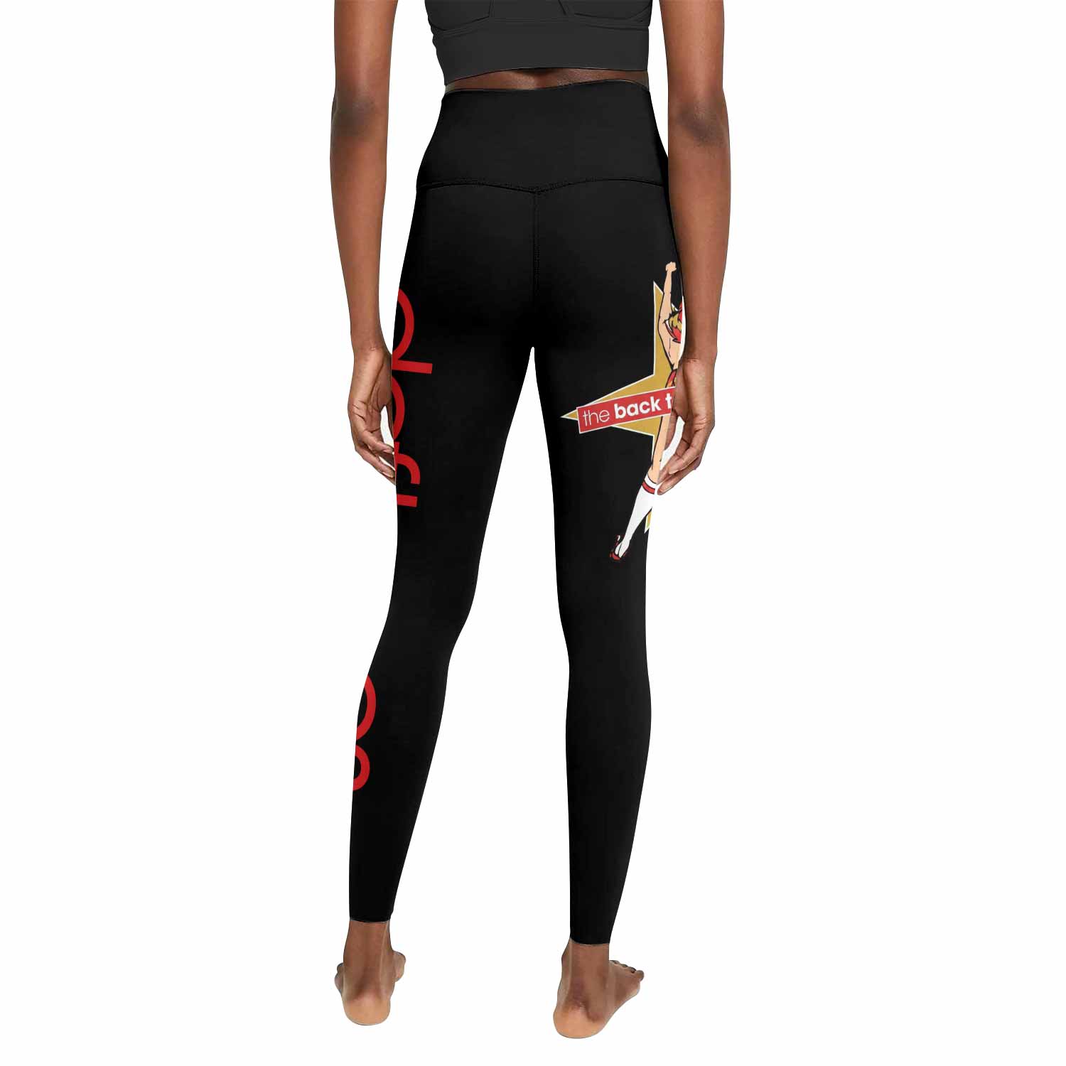 Deftones Back to School Tour Women's Leggings - back view mockup