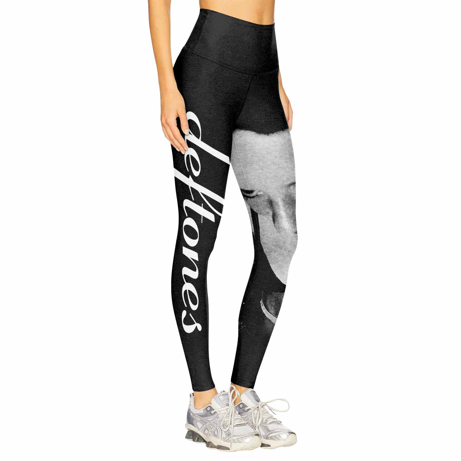 Deftones Around the Fur Women's Leggings - right side mockup