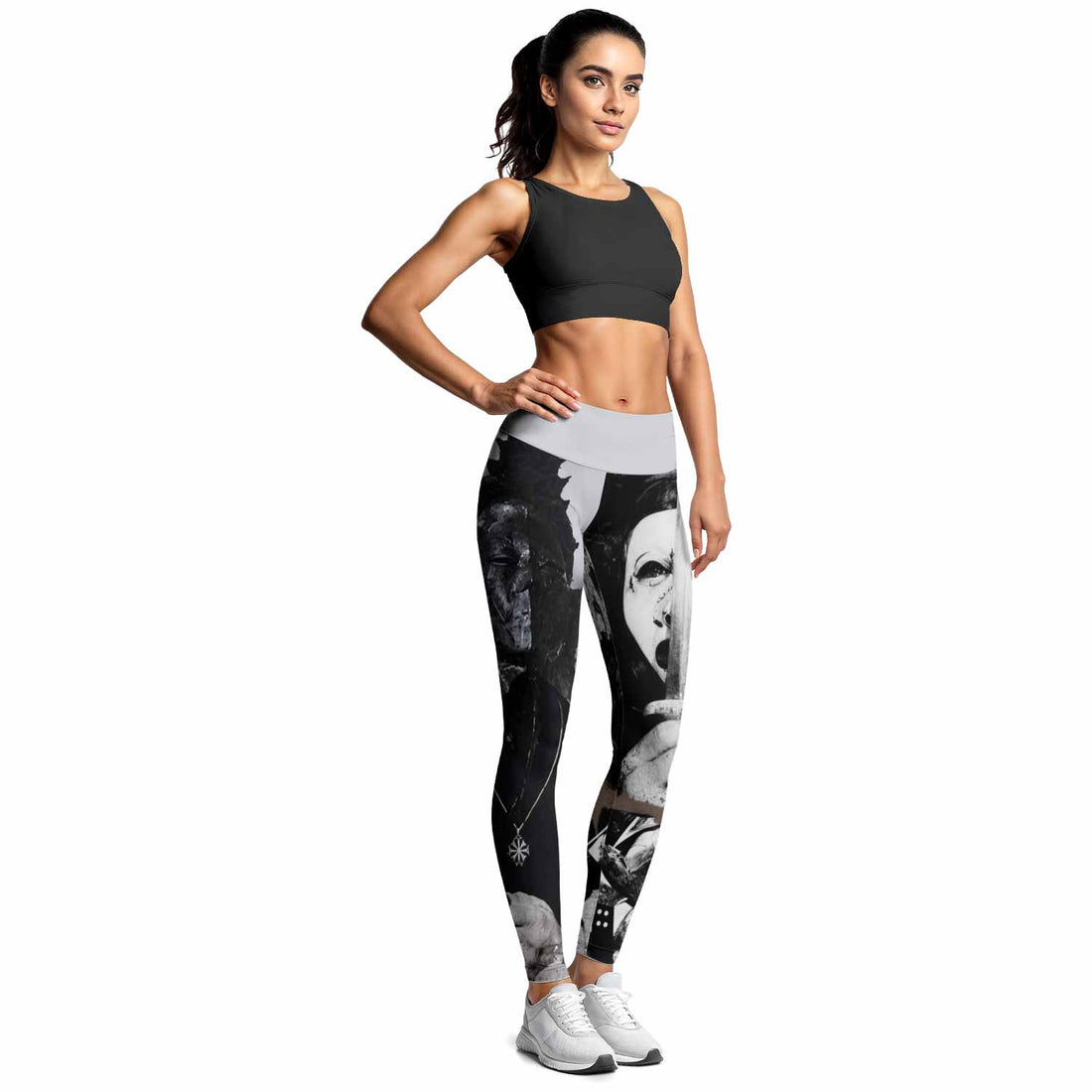 Death in June Ritual Raven Women's Leggings - lifestyle view