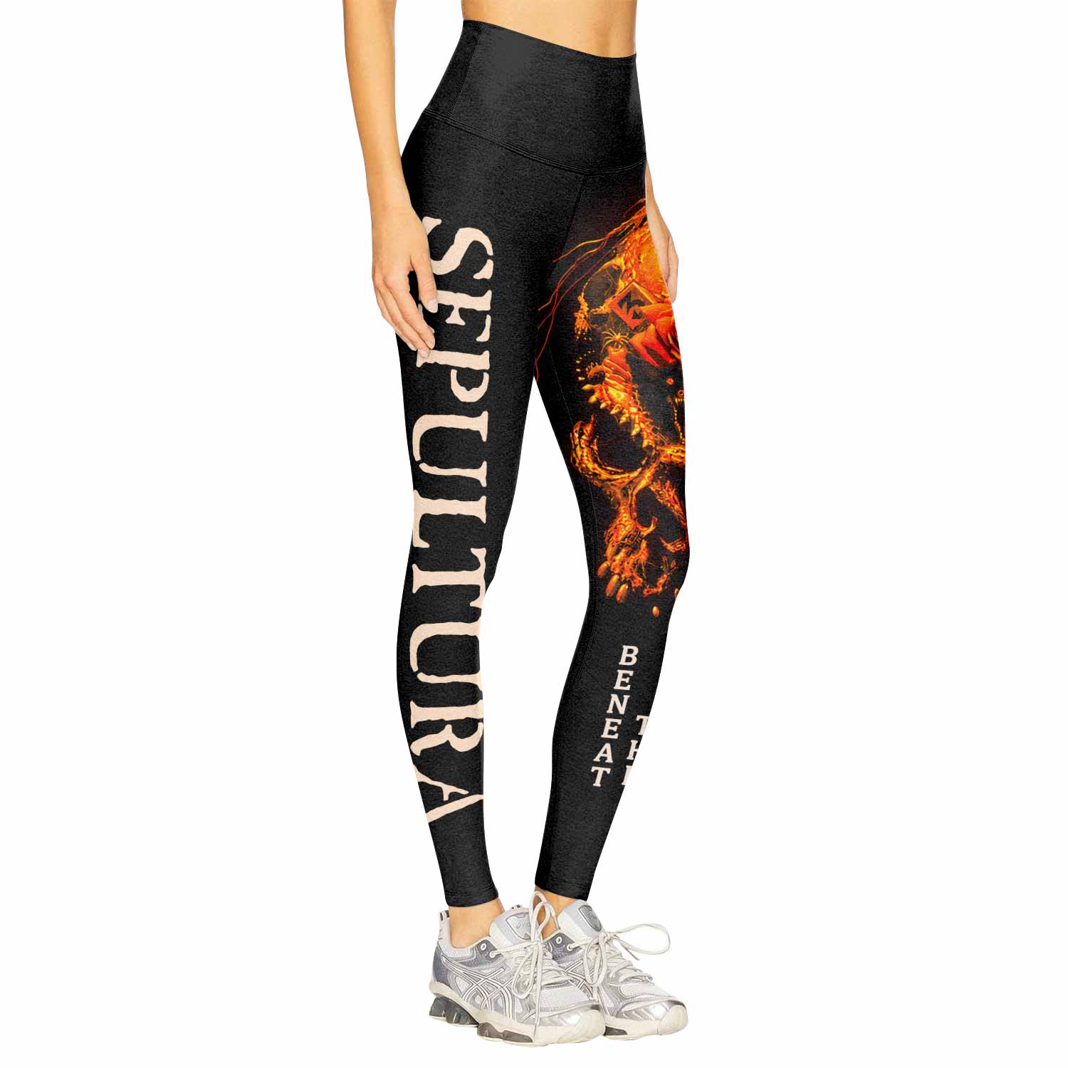 Beneath the Remains Sepultura Women's Leggings - right side mockup