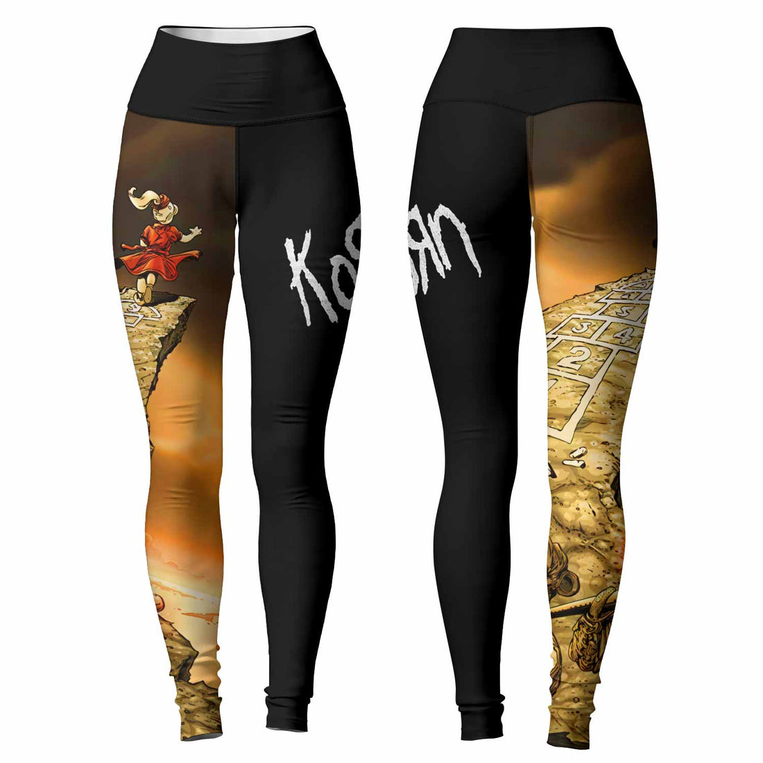 Korn Follow the Leader Hopscotch Women's Leggings - lifestyle view