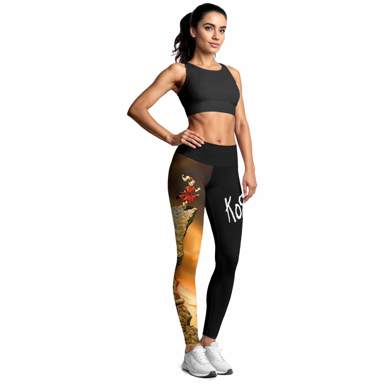 Korn Follow the Leader Hopscotch Women's Leggings - lifestyle view