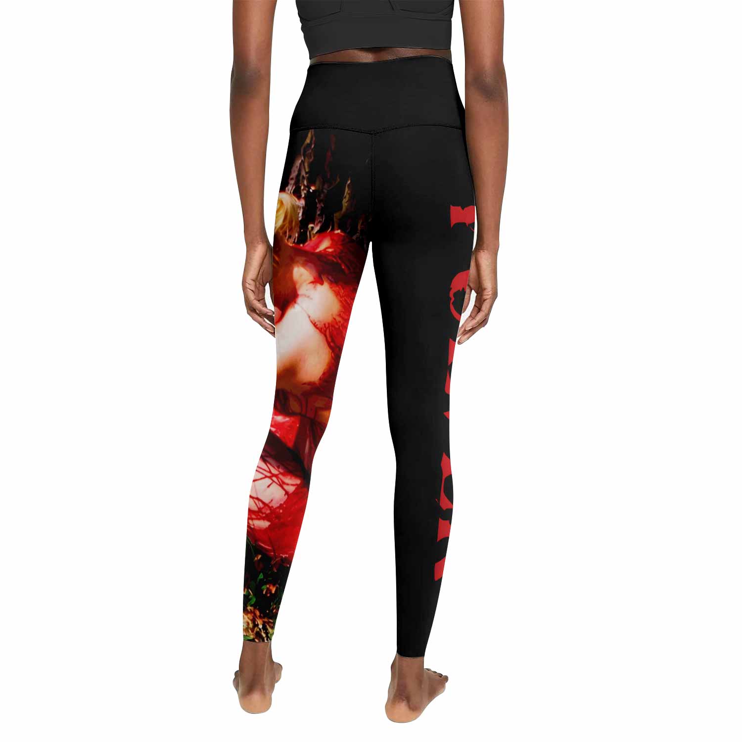 Lifelover Pulver Women's Leggings - back view mockup