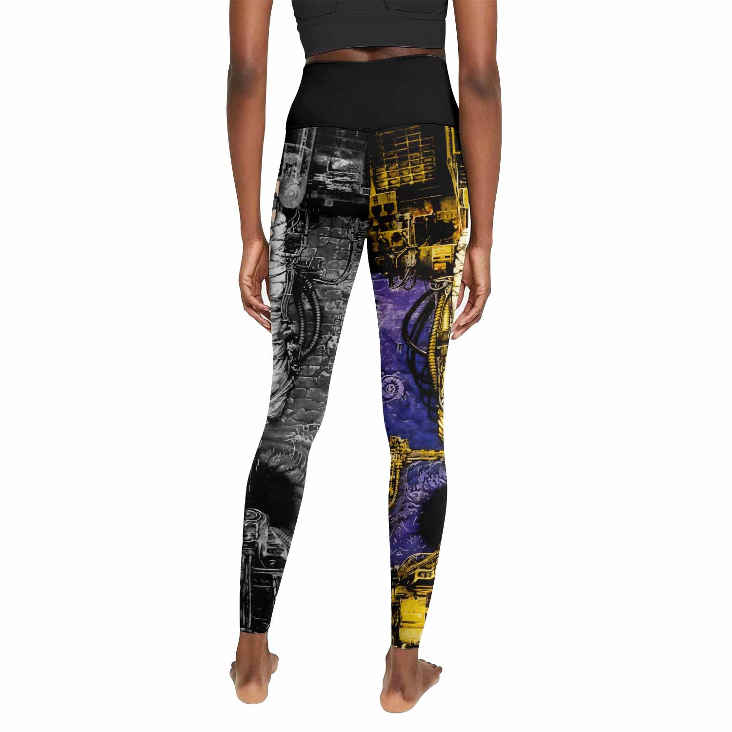 Chaos A.D. Sepultura Women's Leggings - back view mockup