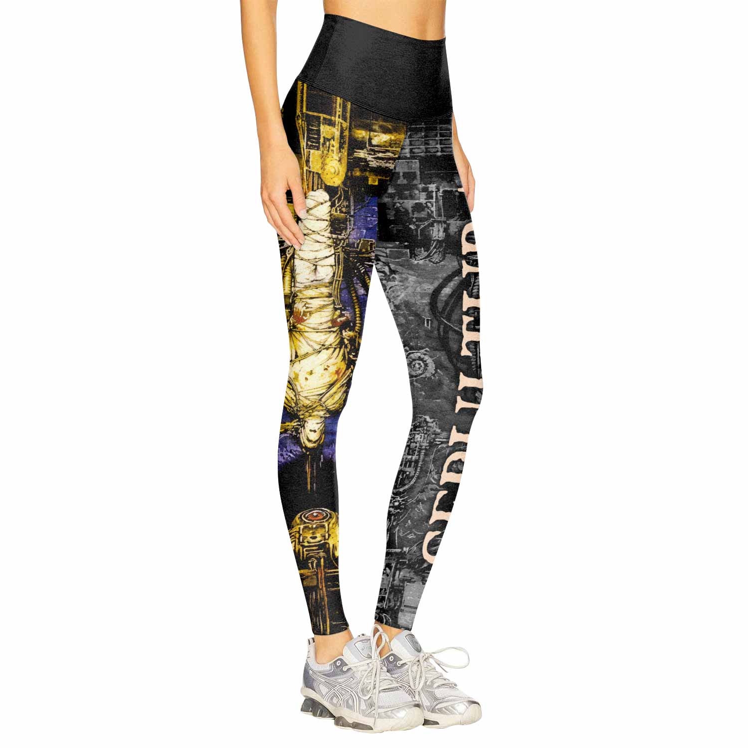 Chaos A.D. Sepultura Women's Leggings - right side mockup