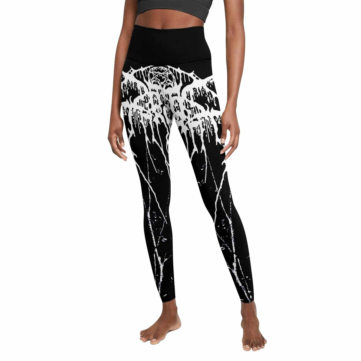 Darkthrone Under a Funeral Moon Women's Leggings - front view mockup
