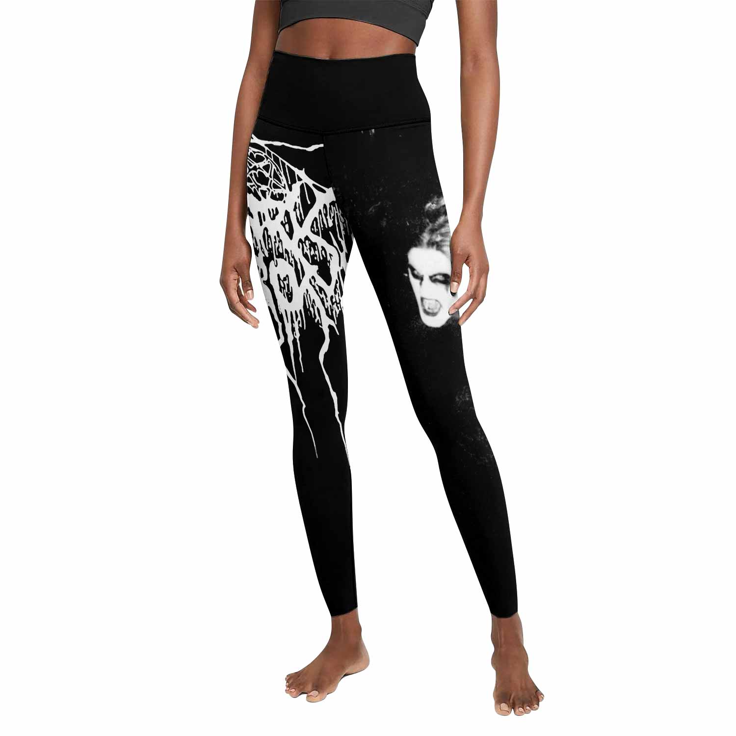 Darkthrone A Blaze in the Northern Sky Women's Leggings - front view mockup