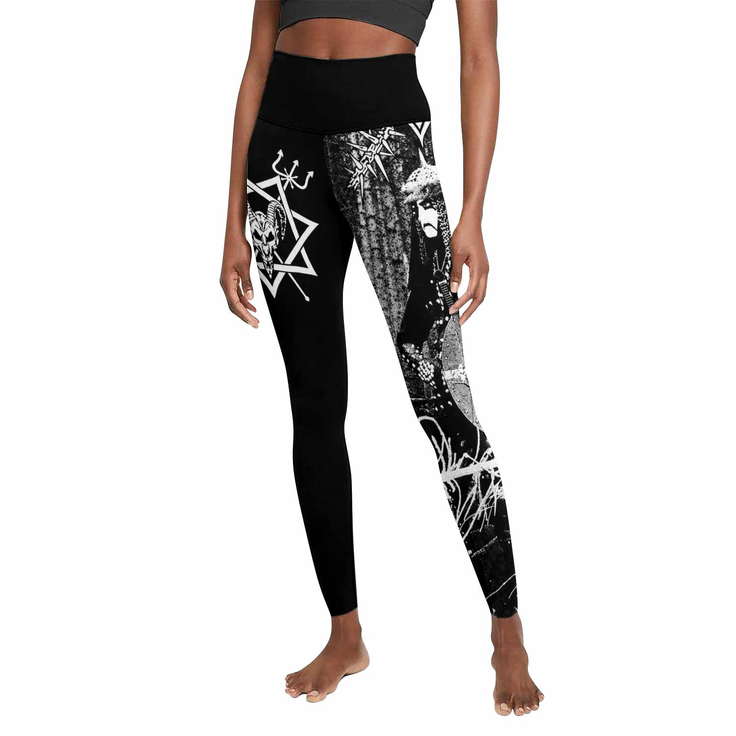 Graveland Thousand Swords Women's Leggings - front view mockup