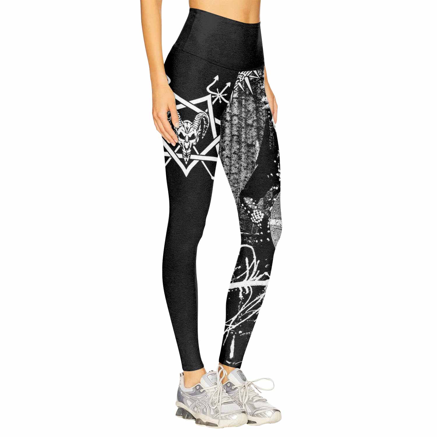 Graveland Thousand Swords Women's Leggings - right side mockup