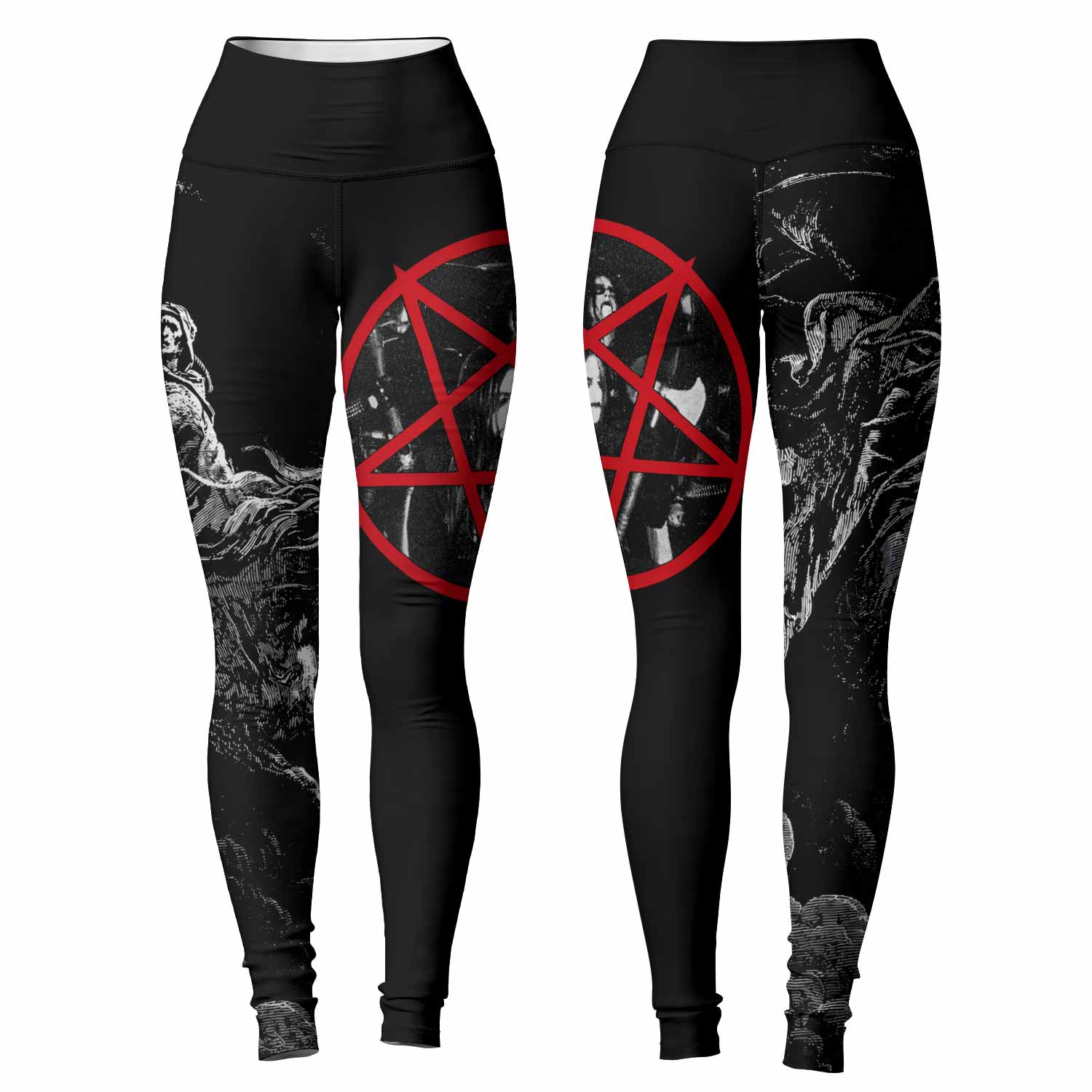 Emperor Wrath of the Tyrant Women's Leggings - front and back view