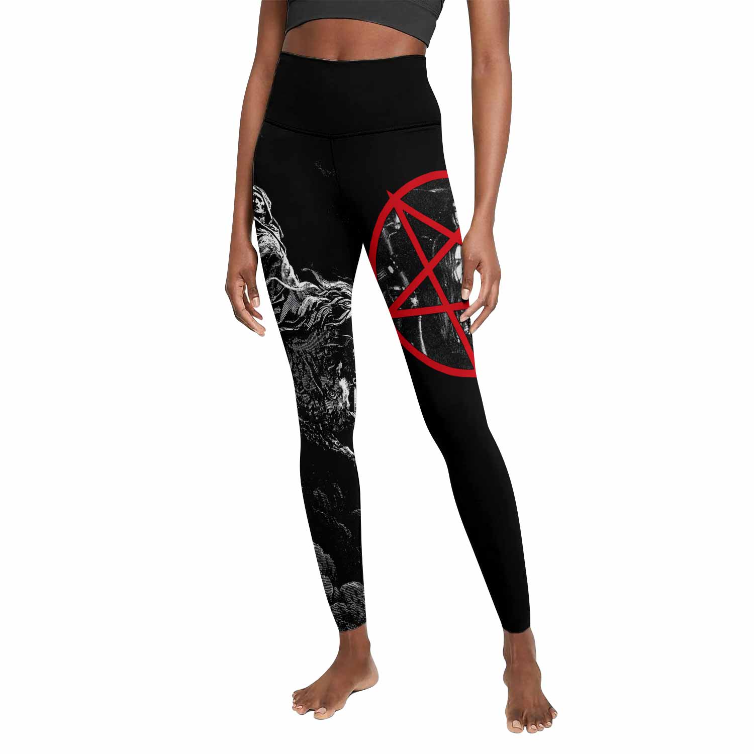 Emperor Wrath of the Tyrant Women's Leggings - front view mockup