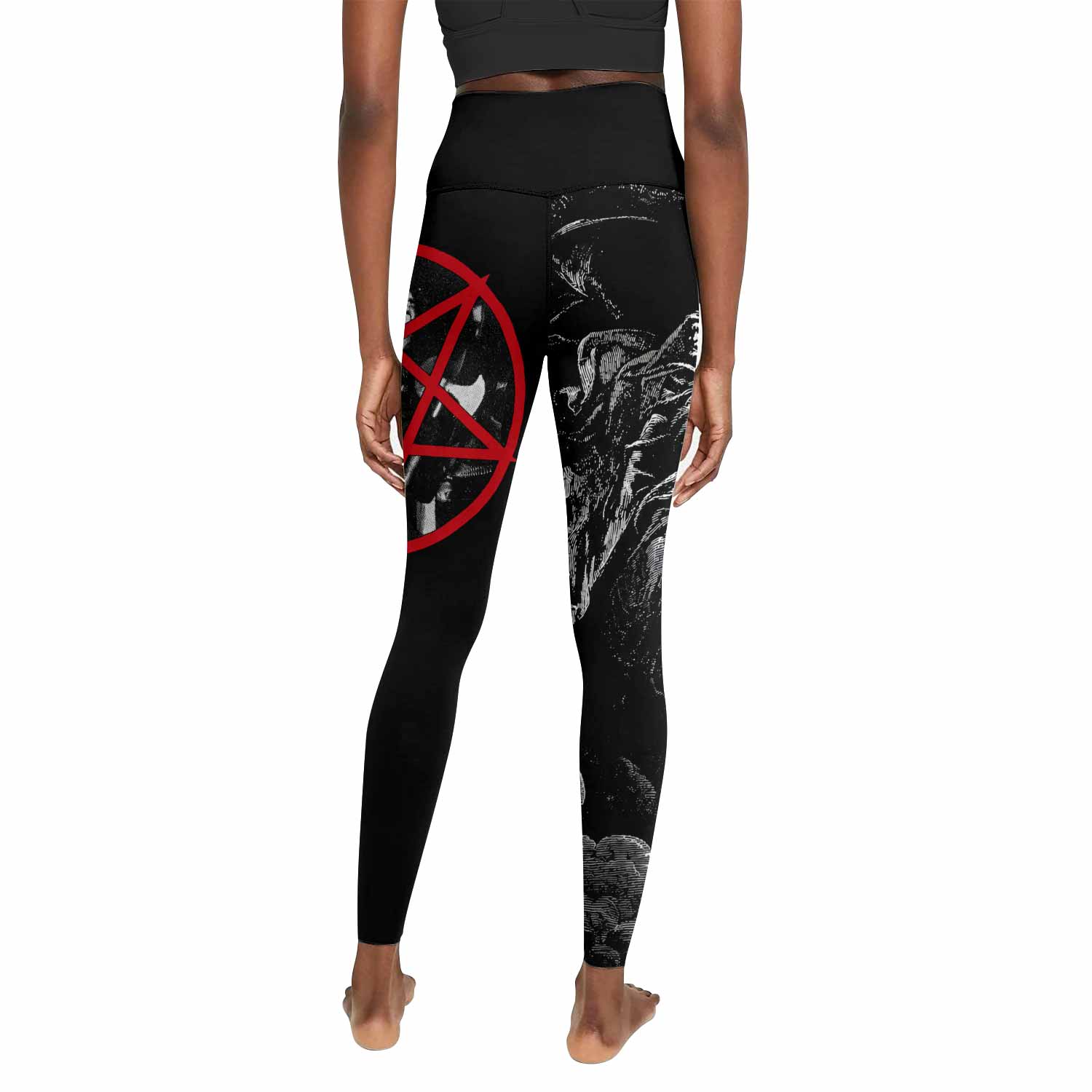 Emperor Wrath of the Tyrant Women's Leggings - back view mockup