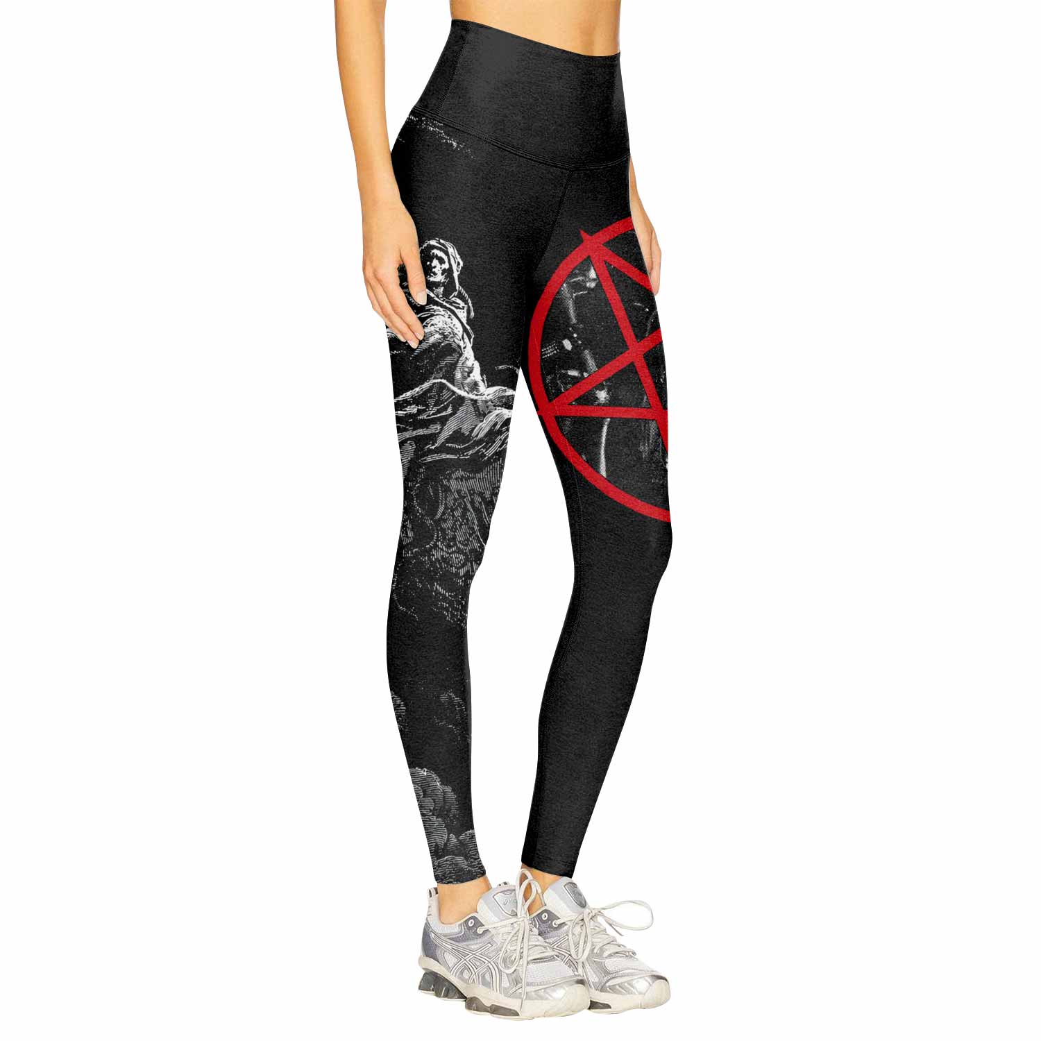 Emperor Wrath of the Tyrant Women's Leggings - right side mockup