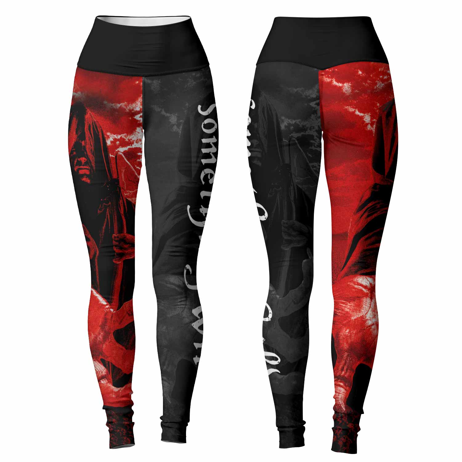 Children of Bodom Something Wild Women's Leggings - front and back view