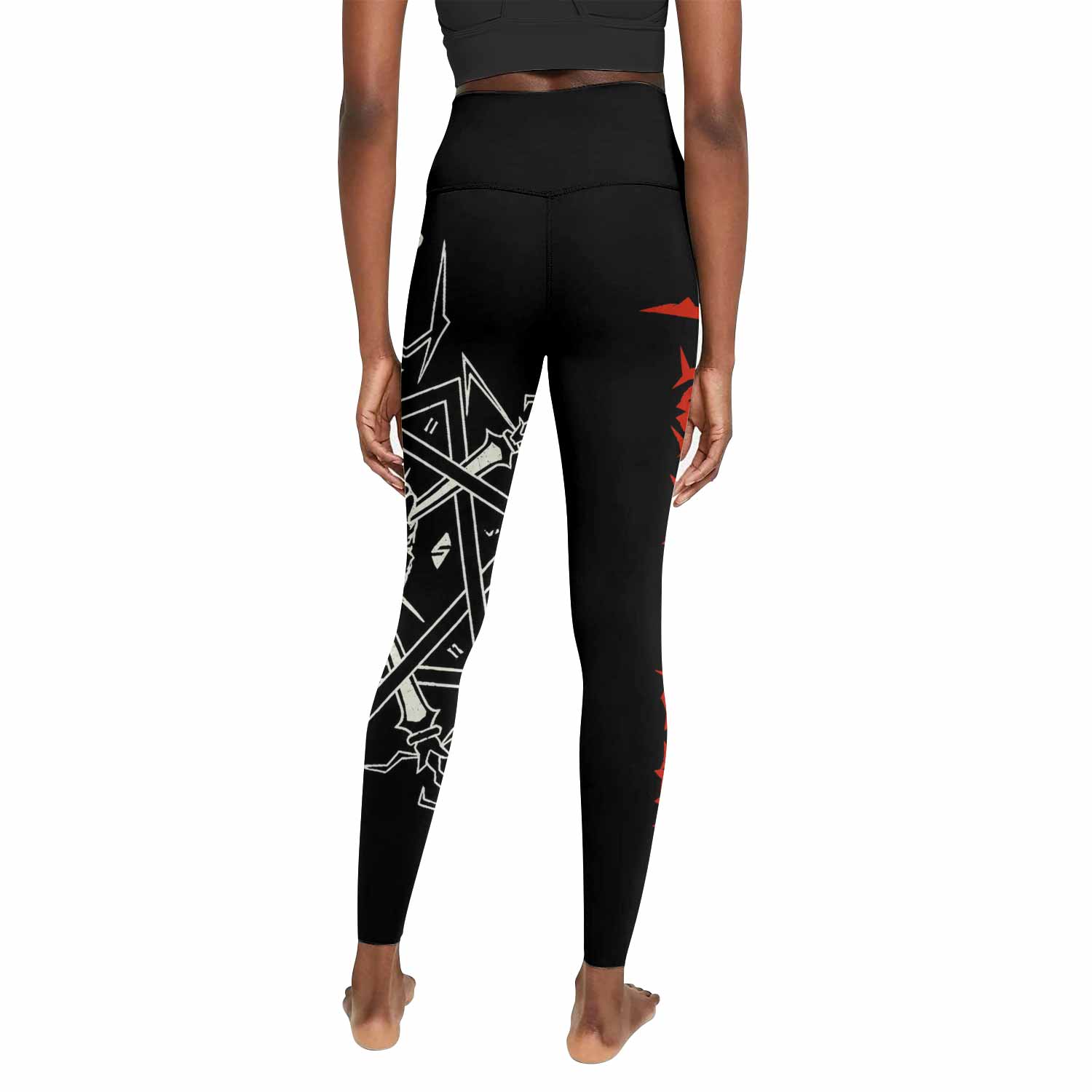 Celtic Frost Morbid Tales Sigil Women's Leggings - back view mockup